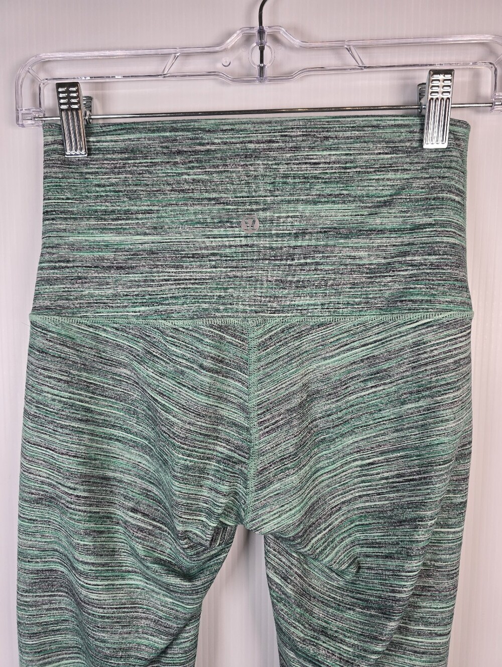 NWOT Lululemon Wunder Under Hi Rise Space Dye Camo Alberta Lake Fresh Teal Size4 - Picture 9 of 12